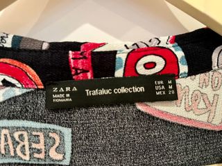 Vestido Zara Trafaluc Estampado Talla M