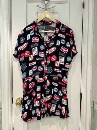 Vestido Zara Trafaluc Estampado Talla M