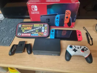 Nintendo Switch Azul/Rojo + Accesorios
