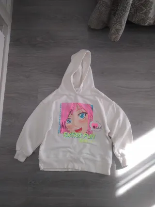 Sudadera niña con estampado anime T.11-12