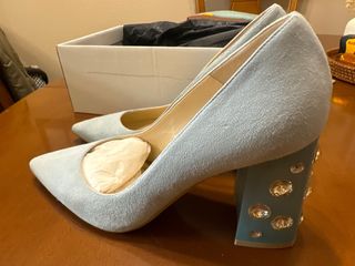 Zapatos tacón LODI joya azul