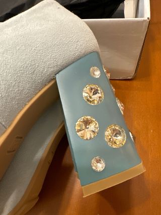 Zapatos tacón LODI joya azul