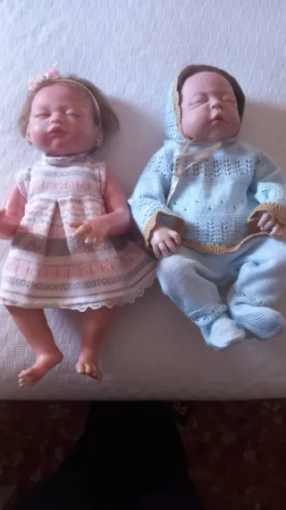 2 Muñecas Bebé Niño y Niña