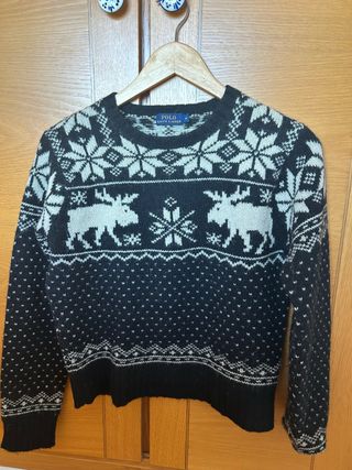 Jersey Polo Ralph Lauren Negro y Blanco Talla M