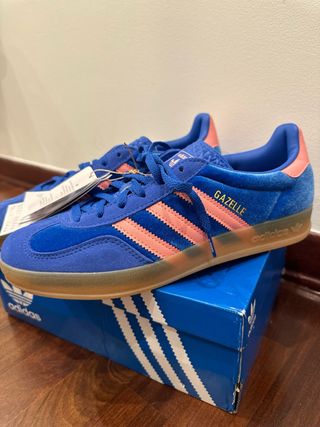 Adidas Gazelle Blu/Rosa