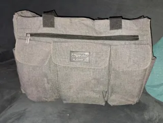 Bolso gemelar gris