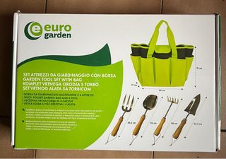 Set attrezzi giardinaggio con borsa