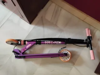 Patinete Oxelo Morado Ruedas Rosas