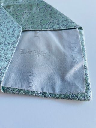 Corbata Loewe Seda Azul Claro Vintage