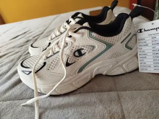 Zapatillas Champion Beige y Verde