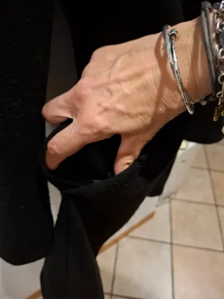 Cappotto OVS nero donna tg 46/48 sfoderato