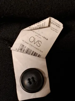 Cappotto OVS nero donna tg 46/48 sfoderato