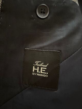 Americana azul marino cuadros