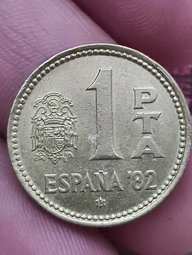 Moneda 1 peseta Juan Carlos I Rey de España 1980