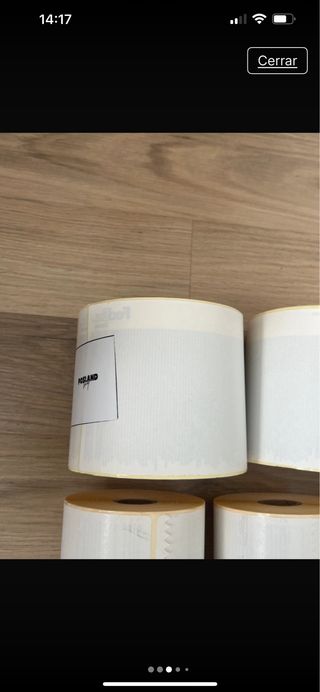 Lote etiquetas envío térmicas