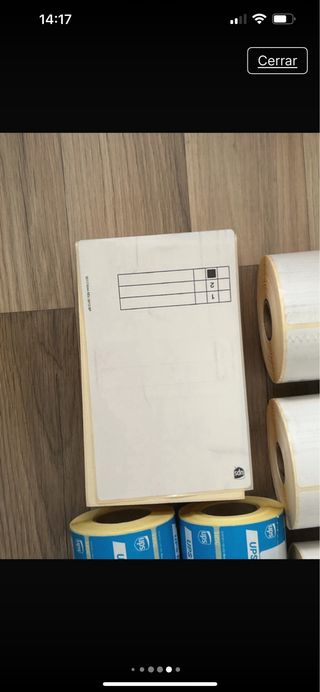 Lote etiquetas envío térmicas