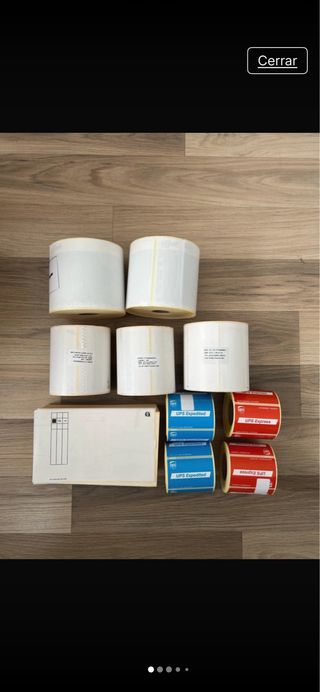 Lote etiquetas envío térmicas