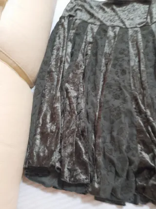 Falda Cortefiel Terciopelo Estampada Talla 44