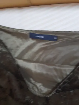 Falda Cortefiel Terciopelo Estampada Talla 44