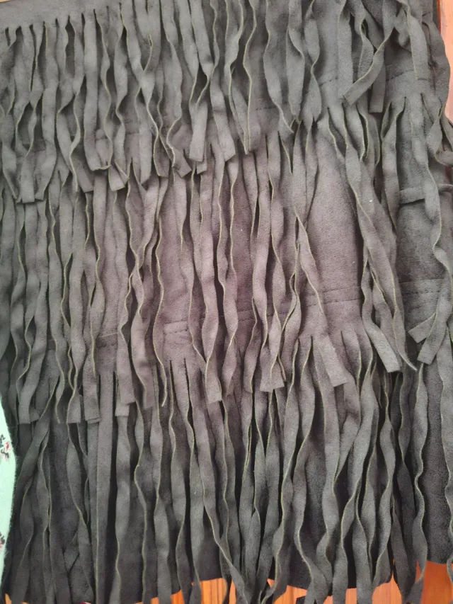 Conjunto Falda Flecos Bershka y Blusa