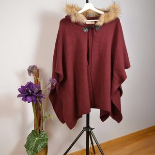 GANGA nueva Preciosa capa con pelo Natural!