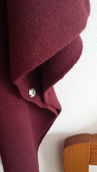 GANGA nueva Preciosa capa con pelo Natural!