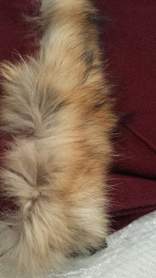 GANGA nueva Preciosa capa con pelo Natural!