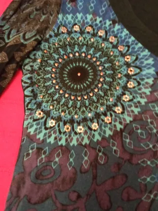 Camiseta Desigual Manga Larga Mujer Talla L