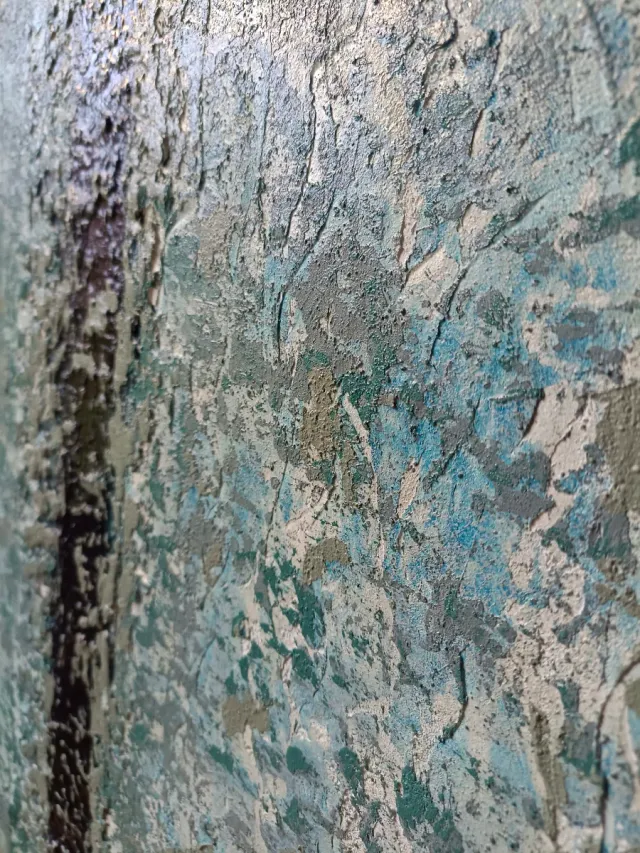 Cuadro abstracto pintado a mano  90x60cm