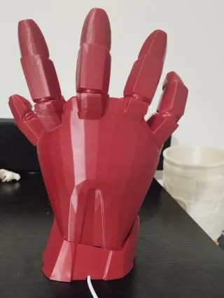 Lampada Mano Iron Man Rossa