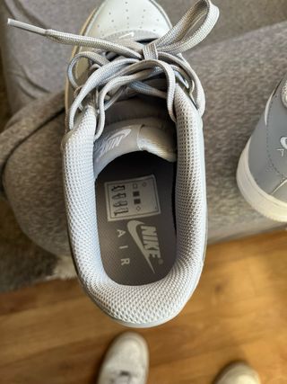 Zapatillas Nike Air Force 1 Grises Blancas