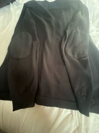 Cardigan nero con zip