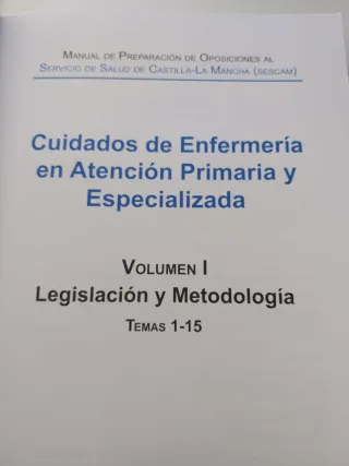 Temario completo OPE Sescam actualizado 2025/2026