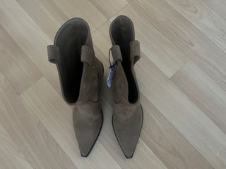 Botín cowboy beige/marrón talla 39