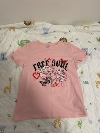 Camiseta rosa