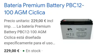 2 Baterías Deep Cycle + 2 Reguladores + 1 Placa
