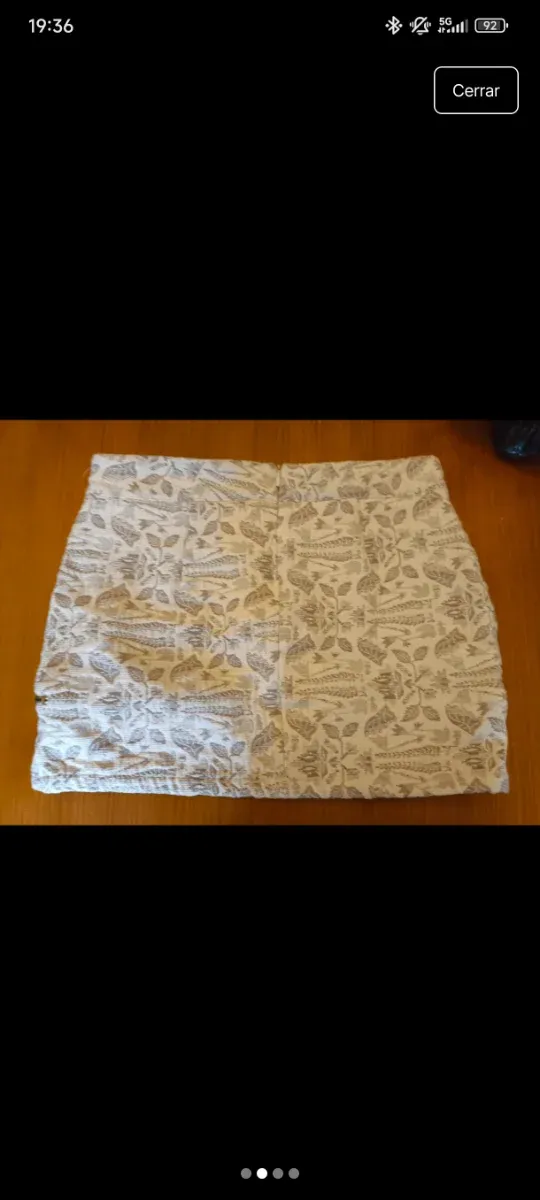 Falda corta estampada