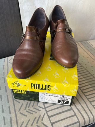 Zapatos Pitillos Marrones Talla 37