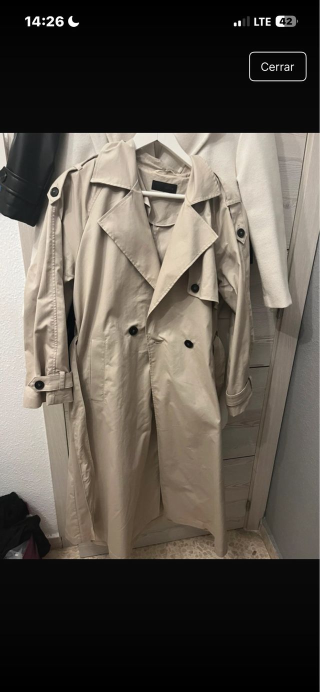 Gabardina Beige Larga