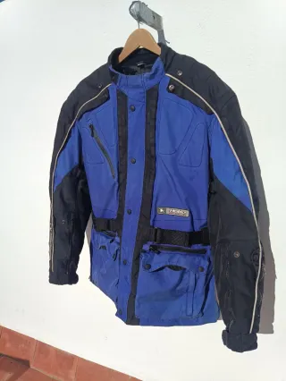 Chaqueta Moto Azul y Negra