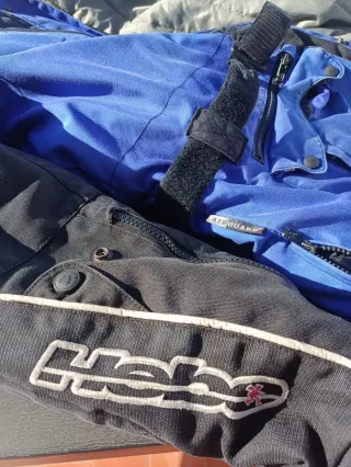 Chaqueta Moto Azul y Negra