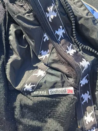 Chaqueta Moto Azul y Negra