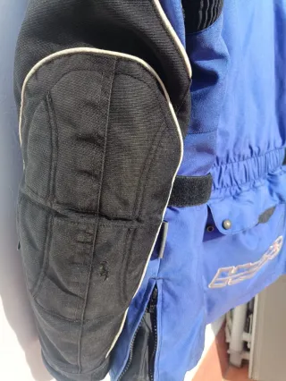 Chaqueta Moto Azul y Negra