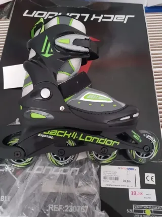 Patines en línea Jack London negros y verdes
