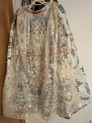 Trajes de Fallera Verdes y Dorados