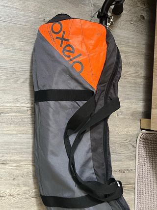 Patinete plegable plateado Oxelo con adaptador niñ