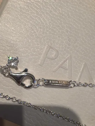 Conjunto Pandora Corazones Rojo y Plata