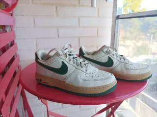 Nike Air Force 1 Blancas y Verdes