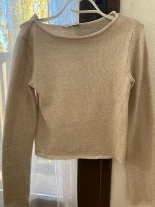 Jersey Bershka beige
