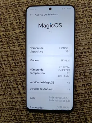 Honor X8 TFY-LX1 MagicOS 7.1